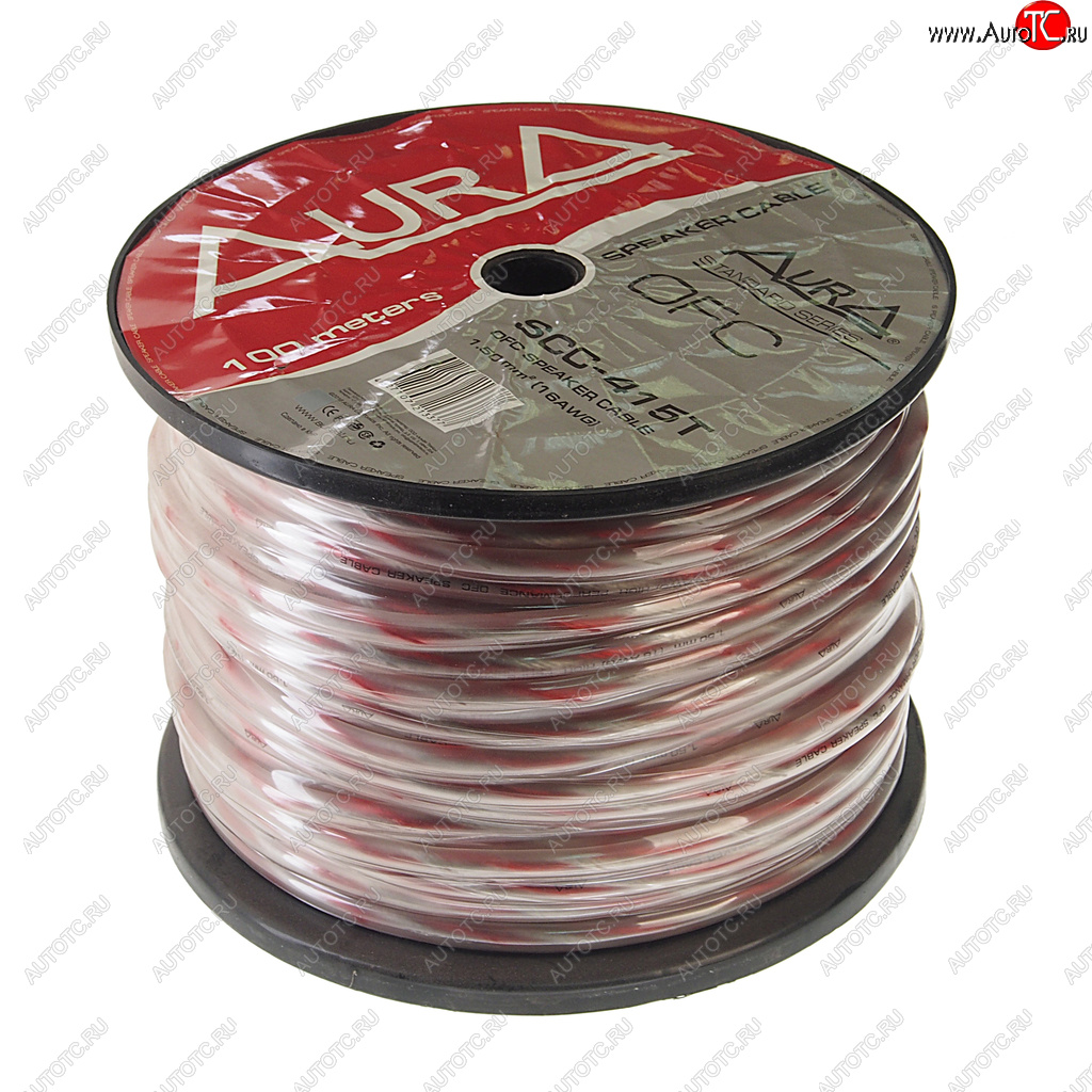 231 р. Кабель акустический 16Ga (2х1.5мм) 1м AURA AURA scc-415t 100м  с доставкой в г. Кемерово