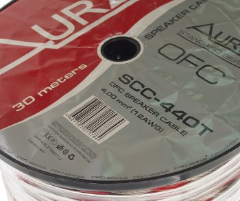 459 р. Кабель акустический 12Ga (2х4мм) 1м AURA AURA scc-440t 30м  с доставкой в г. Кемерово. Увеличить фотографию 2