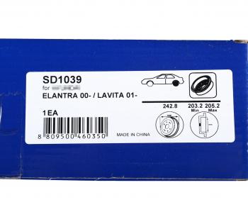 2 199 р. Барабан тормозной HYUNDAI Elantra (00-),Matrix (01-) задний SANGSIN SANGSIN sd1039  с доставкой в г. Кемерово. Увеличить фотографию 4