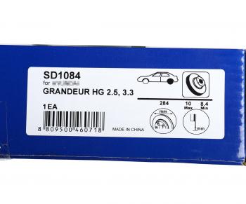 2 299 р. Диск тормозной HYUNDAI Grandeur (11-) KIA Optima (10-) задний (1шт.) SANGSIN SANGSIN sd1084  с доставкой в г. Кемерово. Увеличить фотографию 4