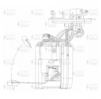 11 399 р. Насос топливный HYUNDAI Solaris KIA Rio (17-) STARTVOLT STARTVOLT sfm0817  с доставкой в г. Кемерово. Увеличить фотографию 2