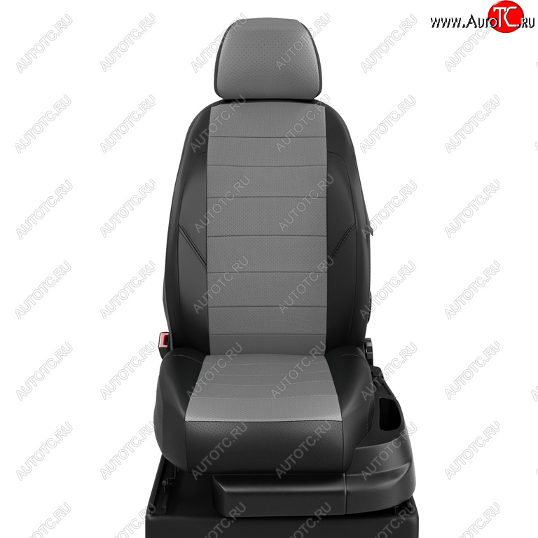 7 799 р. Авточехлы SKODA Rapid (12-) VW Polo (20-) лифтбек экокожа черно-серые AVTOLIDER AVTOLIDER sk23-0401-ec02  с доставкой в г. Кемерово