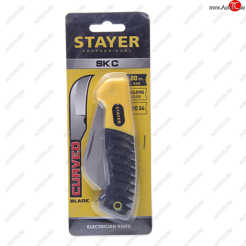 429 р. Нож электрика 205мм изогнутый STAYER STAYER sk-c  с доставкой в г. Кемерово