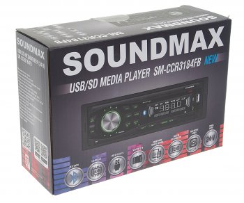 2 379 р. Магнитола автомобильная 1DIN 24V SOUNDMAX SOUNDMAX sm-ccr3184fb  с доставкой в г. Кемерово. Увеличить фотографию 4