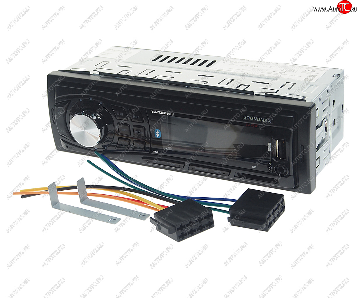 2 379 р. Магнитола автомобильная 1DIN 24V SOUNDMAX SOUNDMAX sm-ccr3184fb  с доставкой в г. Кемерово