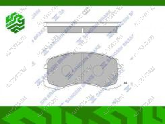 1 399 р. Колодки тормозные передние (4шт.) SANGSIN Mitsubishi Lancer 10 CY седан дорестайлинг (2007-2010)  с доставкой в г. Кемерово