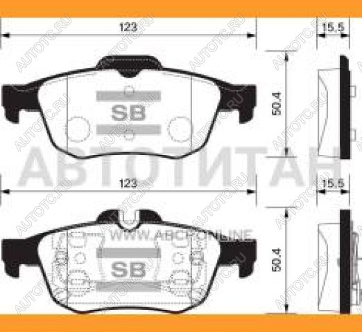 1 749 р. Колодки тормозные задние (4шт.) SANGSIN Nissan Primera 3 седан P12 (2001-2008)  с доставкой в г. Кемерово