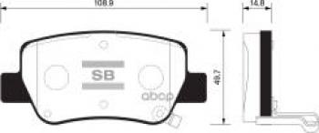 1 499 р. Колодки тормозные задние (4шт.) SANGSIN Toyota Avensis T270 седан 1-ый рестайлинг (2011-2015)  с доставкой в г. Кемерово. Увеличить фотографию 1