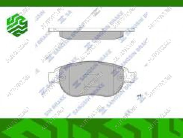 2 149 р. Колодки тормозные передние (4шт.) SANGSIN CITROEN Xsara N0 хэтчбэк 3 дв. рестайлинг (2000-2003)  с доставкой в г. Кемерово