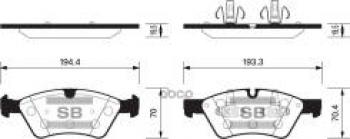 4 799 р. Колодки тормозные передние (4шт.) SANGSIN  Mercedes-Benz E-Class  W211 - R-Class  W251/V251  с доставкой в г. Кемерово. Увеличить фотографию 1