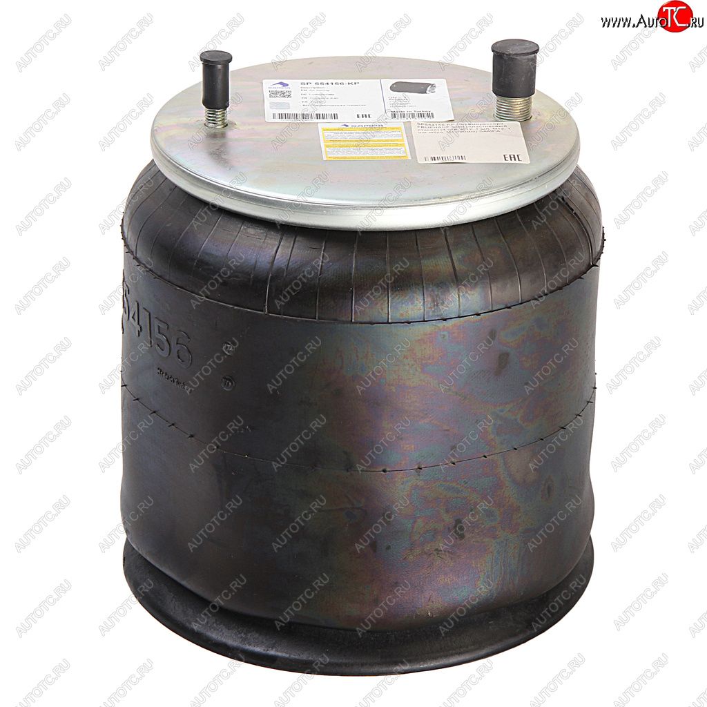 5 299 р. Пневморессора FRUEHAUF SMB (пластиковый стакан) (4 отв. M12, 1 шп. M12, 1 шп-штуц. M1220мм) SAMPA SAMPA sp554156-kp  с доставкой в г. Кемерово
