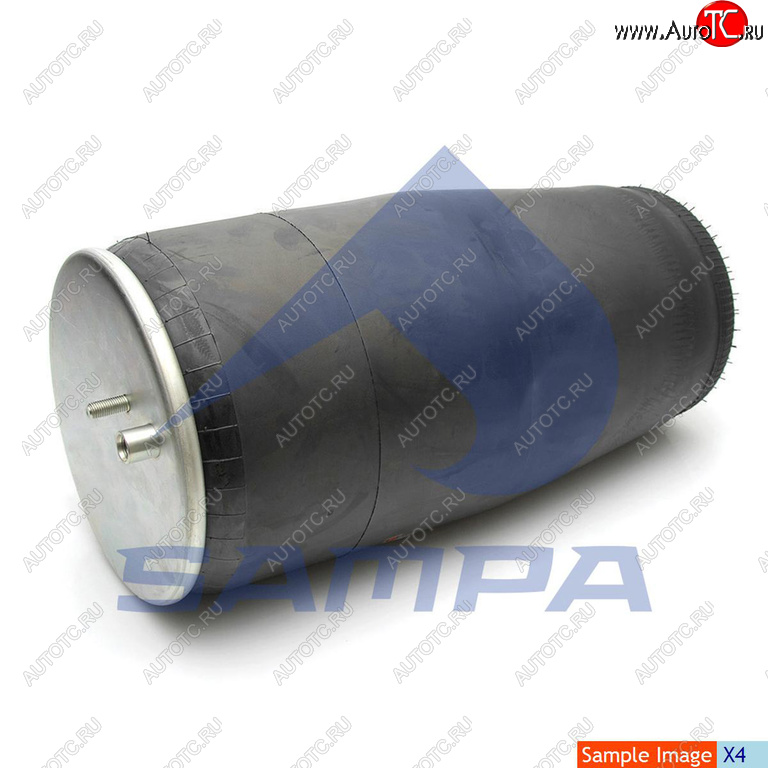 4 389 р. Пневморессора MAN TGA моста подвесного без стакана (1шп.+1возд.шт.) SAMPA SAMPA sp554705  с доставкой в г. Кемерово