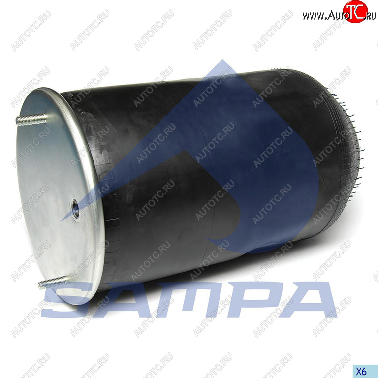 3 499 р. Пневморессора SAF (без стакана) (2 шп. M12 смещены,1отв. M22) SAMPA SAMPA sp554810-05  с доставкой в г. Кемерово