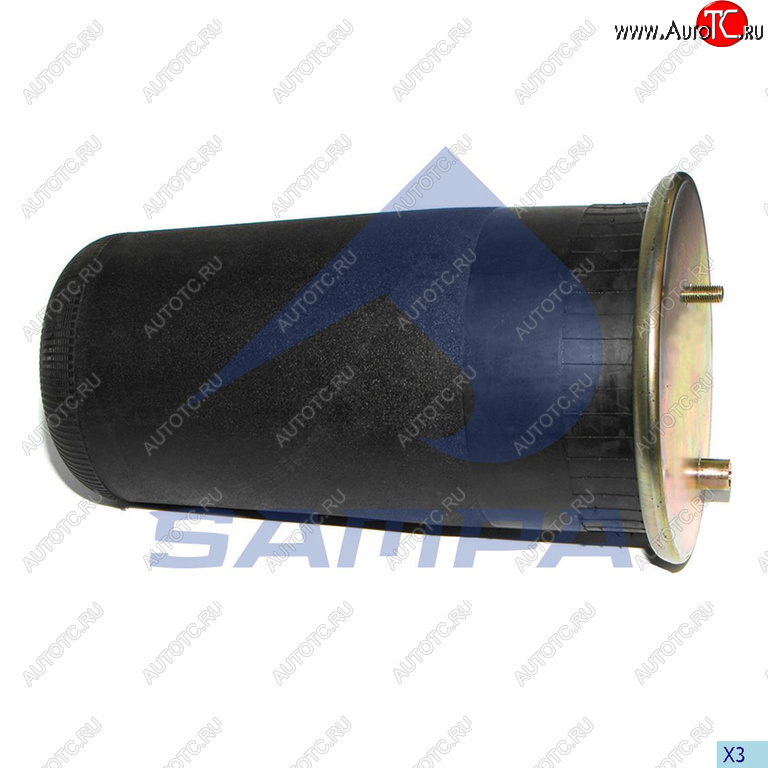3 899 р. Пневморессора MAN TGL (без стакана,1шп.+возд.1отв.) SAMPA SAMPA sp554862  с доставкой в г. Кемерово