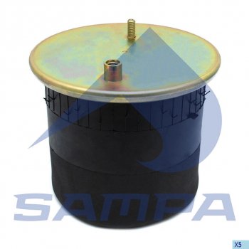6 399 р. Пневморессора MAN TGL (металлический стакан) (1шп.+возд.1отв.) SAMPA SAMPA sp554862-k  с доставкой в г. Кемерово. Увеличить фотографию 1
