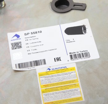 3 999 р. Пневморессора ROR SAF (без стакана) (4 шп. M12, 1 отв. штуц. M22х1.5мм) SAMPA SAMPA sp55810  с доставкой в г. Кемерово. Увеличить фотографию 4