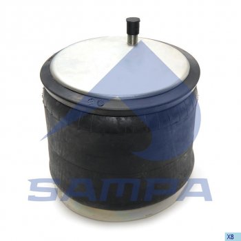7 199 р. Пневморессора HENDRICKSON RIDEWELL VOLVO (металлический стакан) SAMPA SAMPA sp559270-k  с доставкой в г. Кемерово. Увеличить фотографию 1