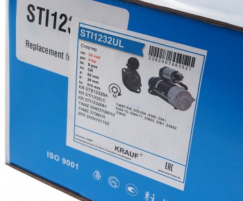 16 799 р. Стартер ЯМЗ-534,536 24В z=10 4.0кВт KRAUF KRAUF sti1232ul  с доставкой в г. Кемерово. Увеличить фотографию 4