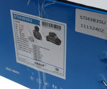 22 449 р. Стартер ЯМЗ-534 Газон Next 12В z=9 4.2кВт AZF 4383 KRAUF KRAUF sti4383su  с доставкой в г. Кемерово. Увеличить фотографию 5