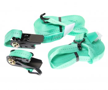 899 р. Стяжка крепления груза 1т 10м-25мм с храповиком комплект 2шт. HITCH HITCH sz067693  с доставкой в г. Кемерово. Увеличить фотографию 1