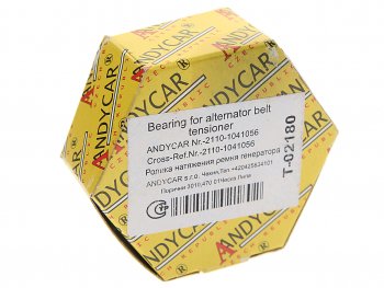 749 р. Ролик натяжной ВАЗ-2110,2170 привода компрессора ANDYCAR ANDYCAR t-02180  с доставкой в г. Кемерово. Увеличить фотографию 3