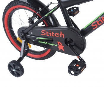 6 699 р. Велосипед 16 1-ск. (4-6 лет) черный STITCH STITCH t18b907-16 STITCH t18b907-16  с доставкой в г. Кемерово. Увеличить фотографию 2