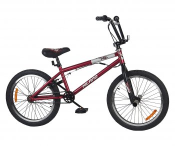 15 849 р. Велосипед 20 1-ск. BMX бордовый HILAND HILAND t21b603 b HILAND t21b603 b  с доставкой в г. Кемерово. Увеличить фотографию 8