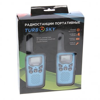 2 799 р. Рация 2шт. TURBOSKY TURBOSKY t 25 blue  с доставкой в г. Кемерово. Увеличить фотографию 3
