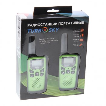 2 799 р. Рация 2шт. TURBOSKY TURBOSKY t 25 green  с доставкой в г. Кемерово. Увеличить фотографию 3