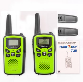 2 799 р. Рация 2шт. TURBOSKY TURBOSKY t 25 green  с доставкой в г. Кемерово. Увеличить фотографию 7