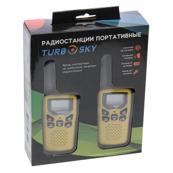 2 799 р. Рация 2шт. TURBOSKY TURBOSKY t 25 yellow TURBOSKY t 25 yellow  с доставкой в г. Кемерово. Увеличить фотографию 3
