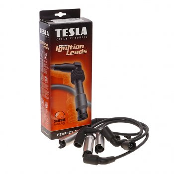 2 299 р. Провод высоковольтный DAEWOO Nexia (8V) CHEVROLET Lanos (8V),Aveo (1.4) (8V) комплект TESLA TESLA t738b  с доставкой в г. Кемерово. Увеличить фотографию 1
