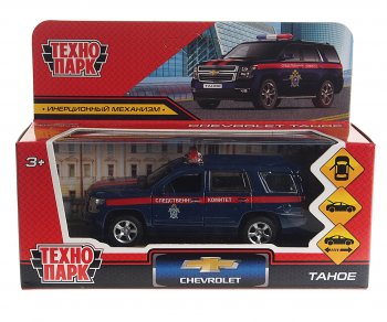 799 р. Модель автомобиля CHEVROLET Tahoe металлическая ТЕХНОПАРК ТЕХНОПАРК tahoe-12com-bu  с доставкой в г. Кемерово. Увеличить фотографию 1