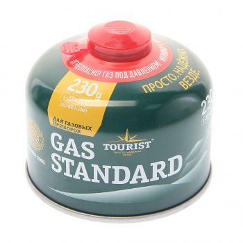 439 р. Газ бутан 230г резьбовой (всесезонный) Standard TOURIST TOURIST tbr-230  с доставкой в г. Кемерово. Увеличить фотографию 1