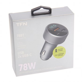 1 099 р. Устройство зарядное в прикуриватель 3USB 12V TFN TFN tfn-cc-acc-78w-gr  с доставкой в г. Кемерово. Увеличить фотографию 3