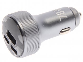 1 099 р. Устройство зарядное в прикуриватель 3USB 12V TFN TFN tfn-cc-acc-78w-gr  с доставкой в г. Кемерово. Увеличить фотографию 1