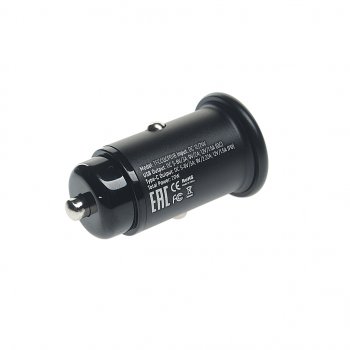 569 р. Устройство зарядное в прикуриватель 1USB + 1 Type C 12V TFN TFN tfn-ccrpd18w03  с доставкой в г. Кемерово. Увеличить фотографию 2