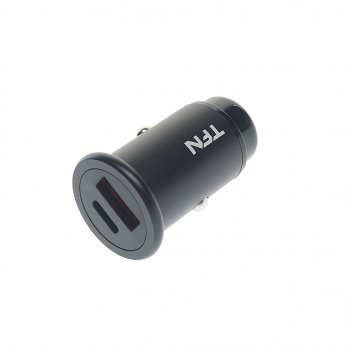 569 р. Устройство зарядное в прикуриватель 1USB + 1 Type C 12V TFN TFN tfn-ccrpd18w03  с доставкой в г. Кемерово. Увеличить фотографию 1