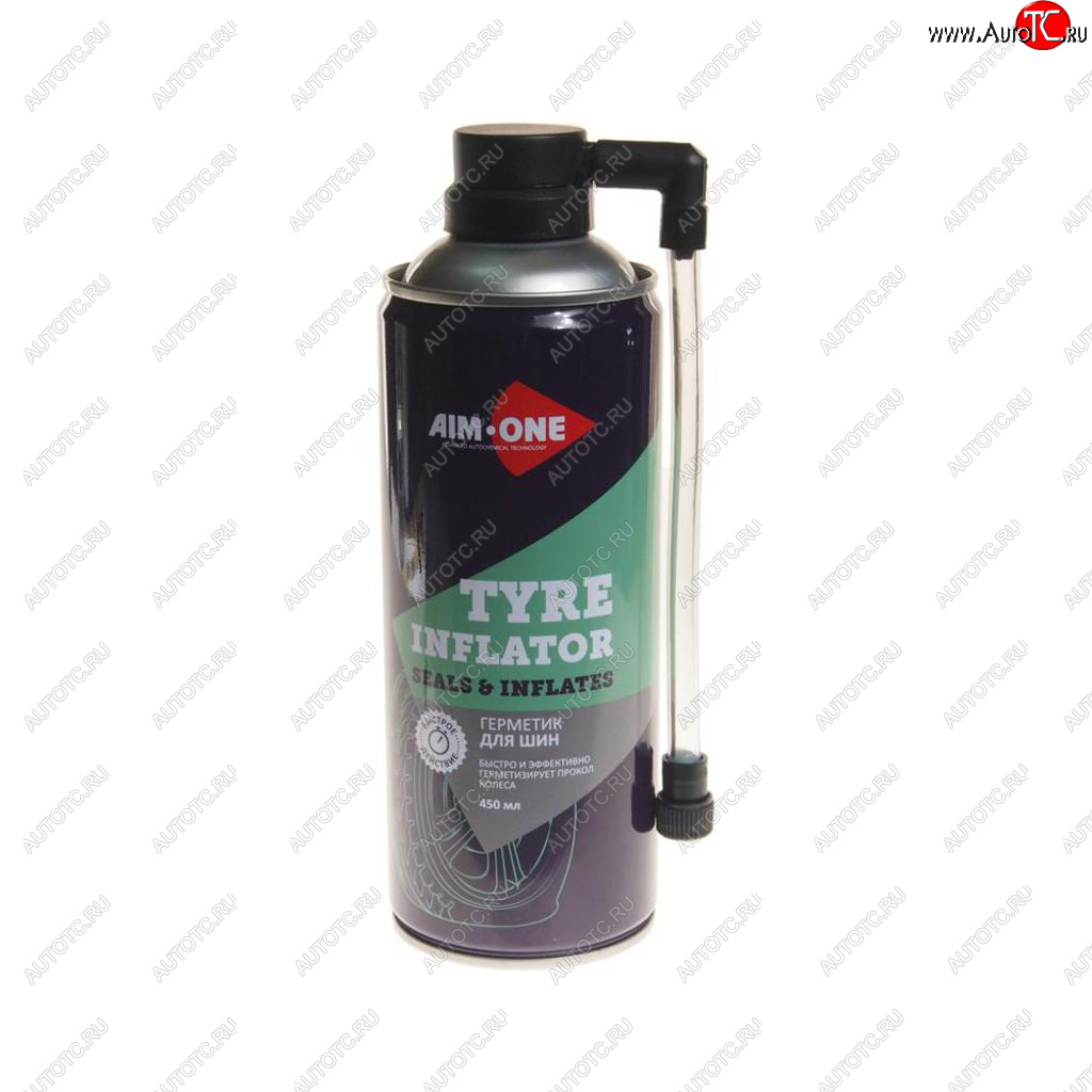 389 р. Герметик шин 450мл аэрозоль Tyre Inflator AIM-ONE AIM-ONE ti-270  с доставкой в г. Кемерово