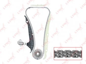 13 249 р. Комплект цепи ГРМ VW AUDI SKODA (1.82.0) (1 цепь+башмак натяж+2 успокоит+натяж+1 звезда) LYNX LYNX tk0009  с доставкой в г. Кемерово. Увеличить фотографию 8