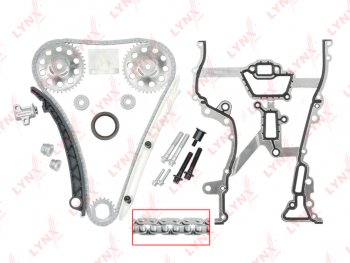 11 449 р. Комплект цепи ГРМ OPEL Astra H (1.4) (цепь+башмак+2 успок+натяж+3 звез+прокл кр ГРМ+сальник) LYNX LYNX tk0010  с доставкой в г. Кемерово. Увеличить фотографию 1