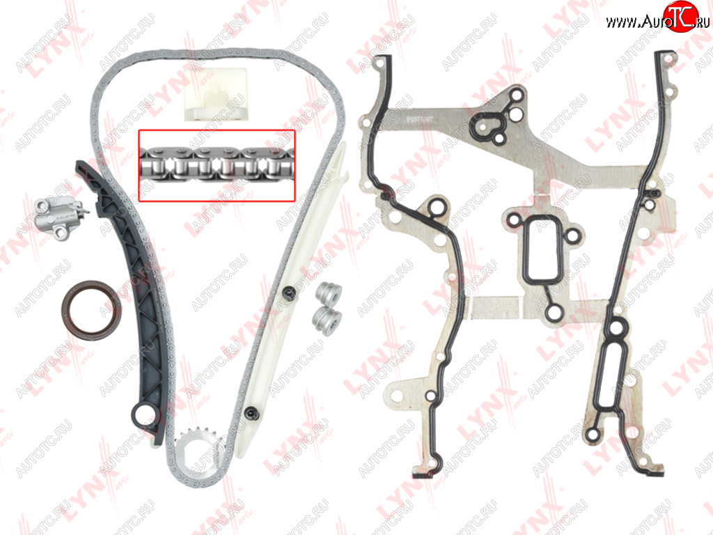 10 899 р. Комплект цепи ГРМ OPEL Astra J (1.4) (цепь+башмак+2 успокоит+натяж+звезда+прокл кр ГРМ+сальник) LYNX LYNX tk0011  с доставкой в г. Кемерово