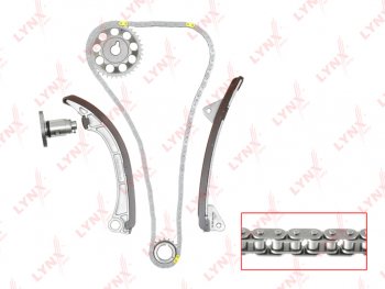 11 899 р. Комплект цепи ГРМ TOYOTA Corolla (97-) (1.41.61.8) (цепь+башмак натяж+успок+натяж+2 звезды) LYNX LYNX tk0038  с доставкой в г. Кемерово. Увеличить фотографию 1