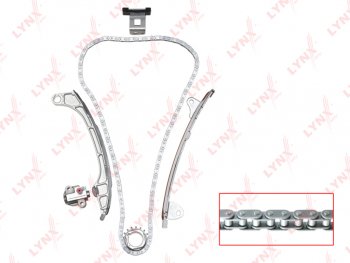 12 999 р. Комплект цепи ГРМ TOYOTA Camry (06-),Venza (08-) (2.52.7) (цепь+башмак+2 успок+натяж+1 звезда) LYNX LYNX tk0044  с доставкой в г. Кемерово. Увеличить фотографию 1