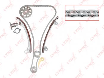 16 299 р. Комплект цепи ГРМ TOYOTA Avensis (2.02.4) (2 цепи+башмак натяж+2 успокоит+натяж+3 звезды) LYNX LYNX tk0059  с доставкой в г. Кемерово. Увеличить фотографию 1