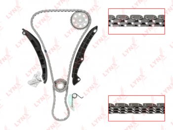 10 399 р. Комплект цепи ГРМ VW AUDI SKODA (1.4 TSI) (2 цепи+башмак натяж+успокоит+2 натяж+2 звезды) LYNX LYNX tk0158  с доставкой в г. Кемерово. Увеличить фотографию 1