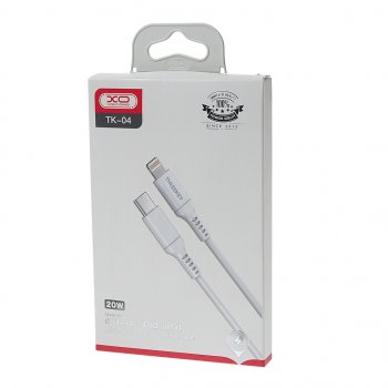 779 р. Кабель iPhone (5-)-USB Type C 1м белый XO XO tk04 mfi white  с доставкой в г. Кемерово. Увеличить фотографию 2