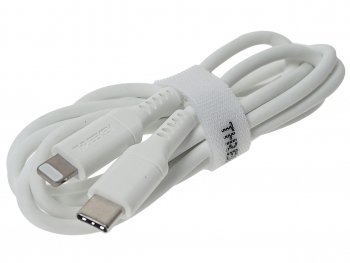 779 р. Кабель iPhone (5-)-USB Type C 1м белый XO XO tk04 mfi white  с доставкой в г. Кемерово. Увеличить фотографию 1
