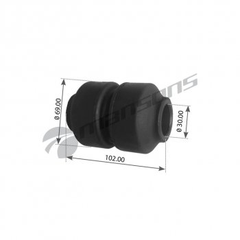 599 р. Сайлентблок SCHMITZ полурессоры (30х68х102) металл-резина MANSONS MANSONS trb4021  с доставкой в г. Кемерово. Увеличить фотографию 1