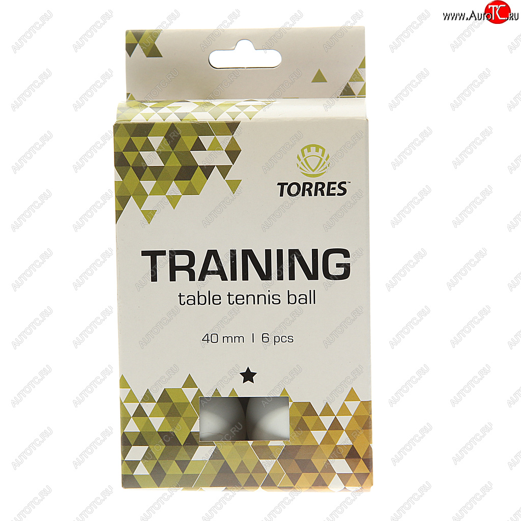 251 р. Шарик для настольного тенниса 6шт. Training 1 TORRES TORRES tt21016  с доставкой в г. Кемерово